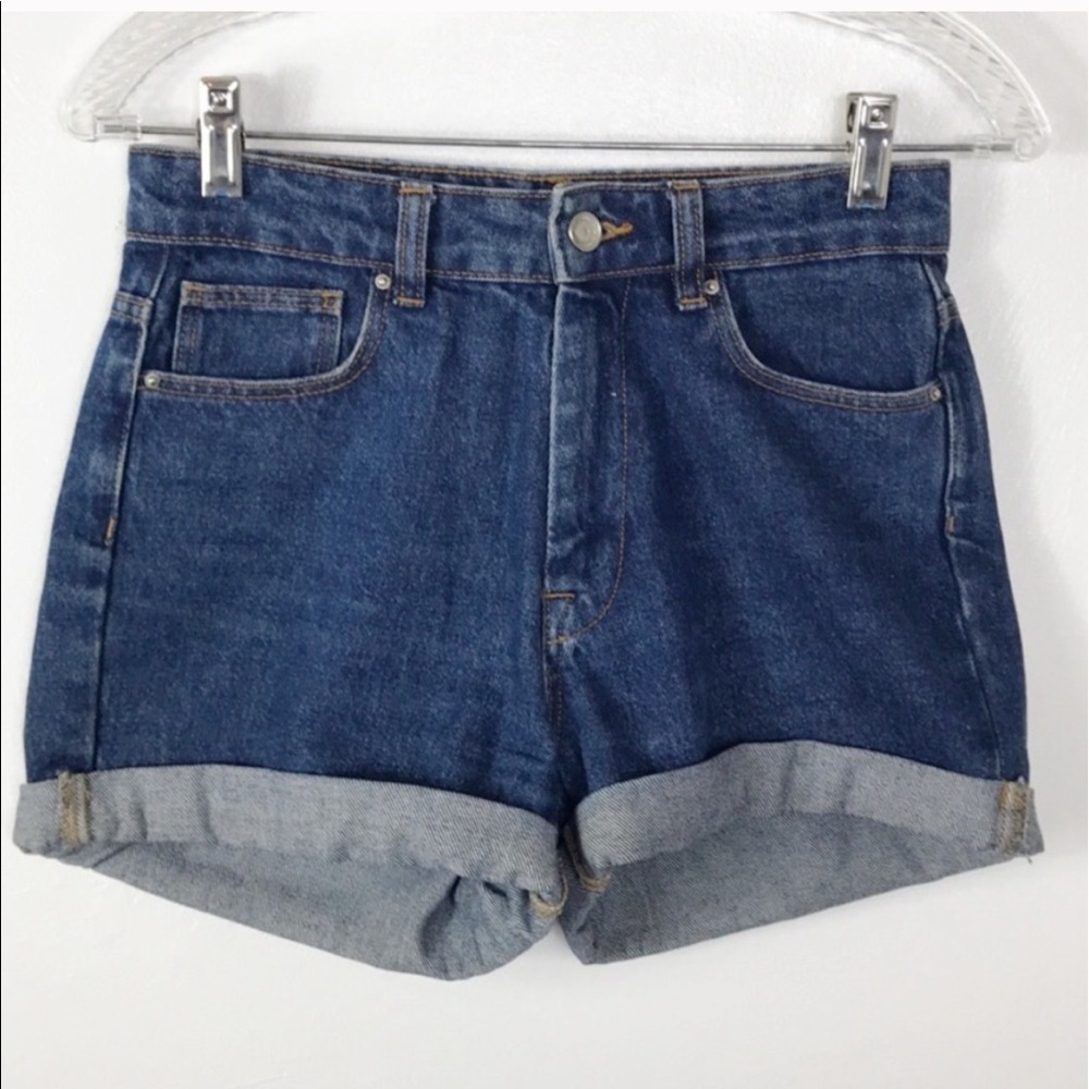 Zara Jean Shorts High Rise Cuffed 2